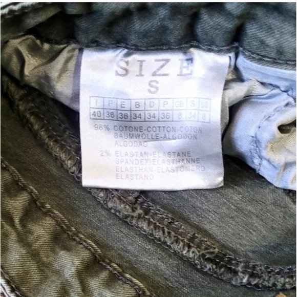 Olive Green Skinny Jeans - Picture 4 of 4